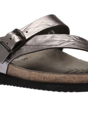 Mephisto Helen Toe Thong Sandals in Grey Etna Size 39